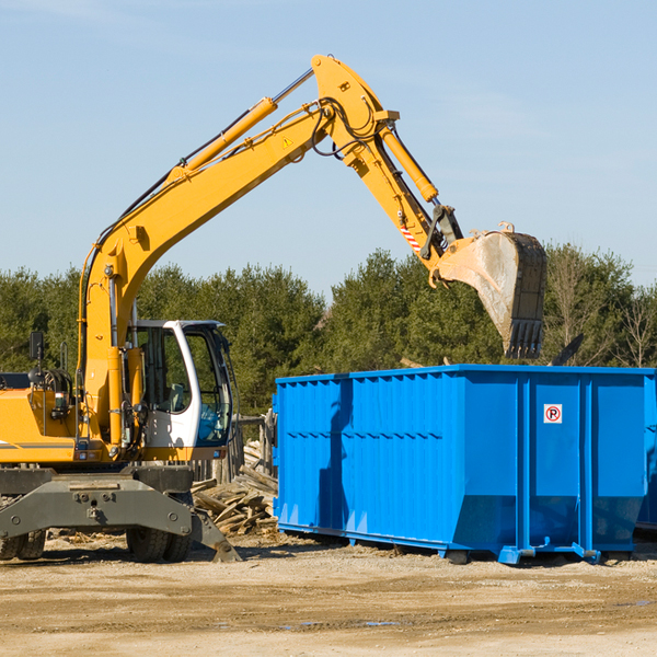 how does a residential dumpster rental service work in Sanatoga